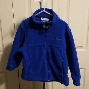 Kids Columbia Fleece Zip up Jacket Size 4/5